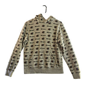 Champion Hoodie Boys Grey Size L
